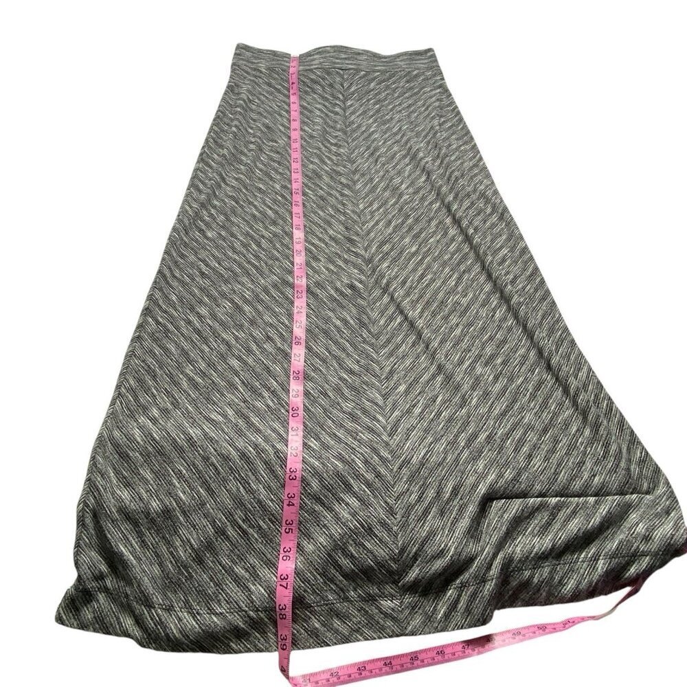 LOU & GREY Women Maxi Skirt Sz M Gray Chevron Design Business Casual‎ 3-39 - Picture 10 of 13